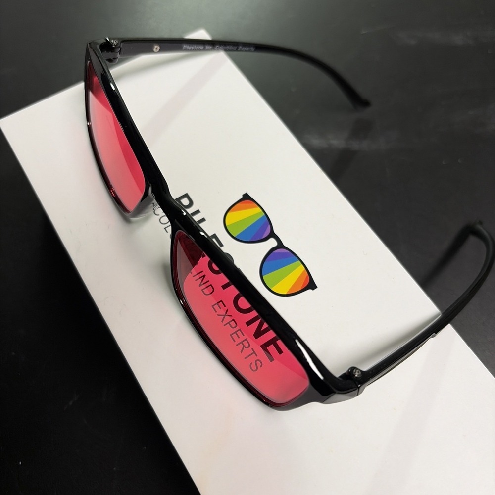 Pilestone Color Blind Glasses GM-2 Lens D Non-Prescription Red Lenses NEW